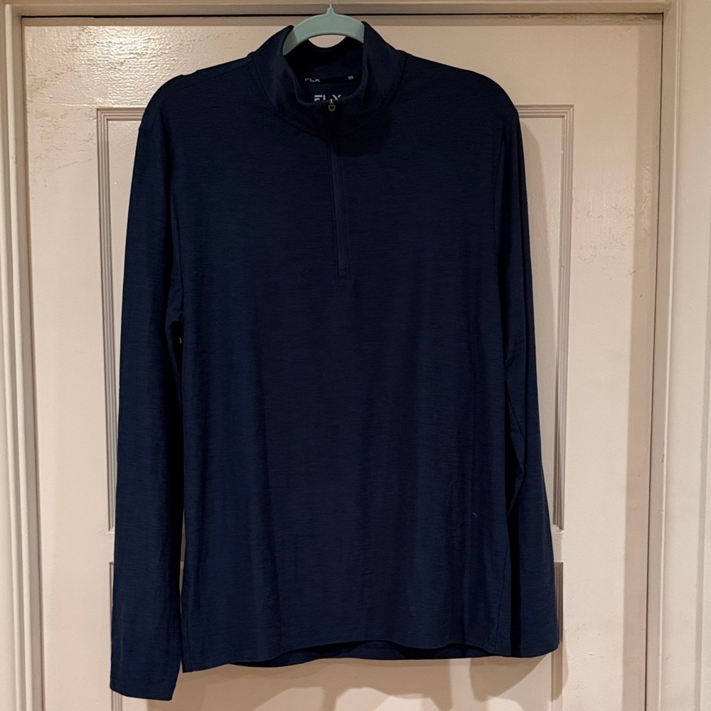 FLX Navy Blue Quarter-Zip Pullover